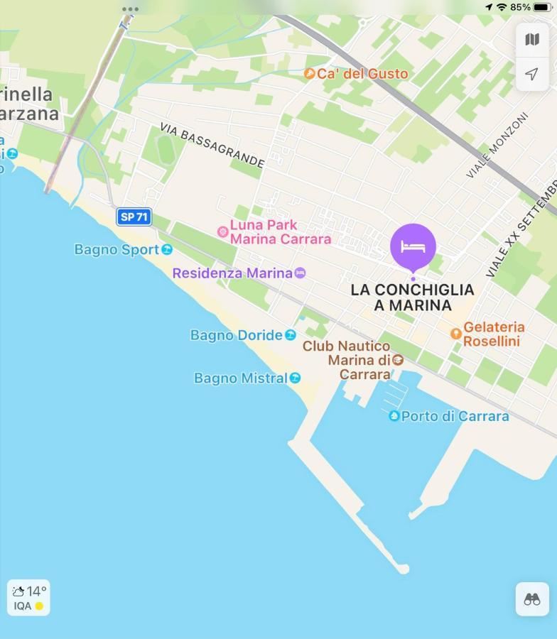 La Conchiglia A Marina Leilighet Marina Di Carrara Eksteriør bilde